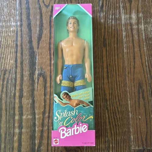 Vintage 90’s Barbie Magic SPLASH 'N COLOR KEN DOLL Mattel #16170 New Sealed 1996