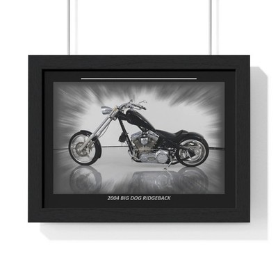 Stunning 2004 Big Dog Ridgeback Motorcycle Poster - Iconic Chopper Art for
