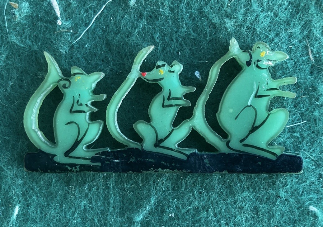 distintivo pin Spilla sorci verdi anti tubercolosi giornata due croci