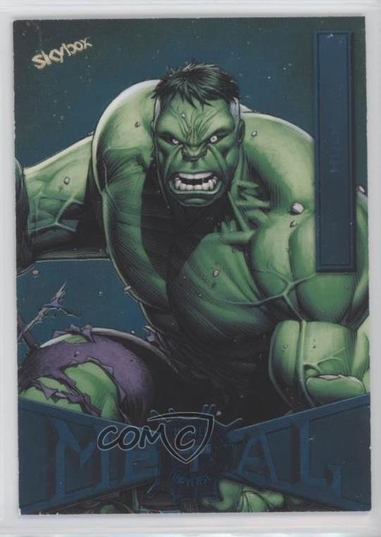 2022 Marvel Metal Universe Spider-Man Turquoise Light FX 34/50 Hulk #33 12pq