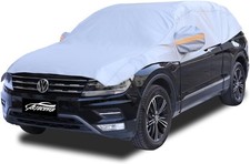 Half Car Cover SUV, Car Cover Sun Protection, UV Rain Snow Proof
