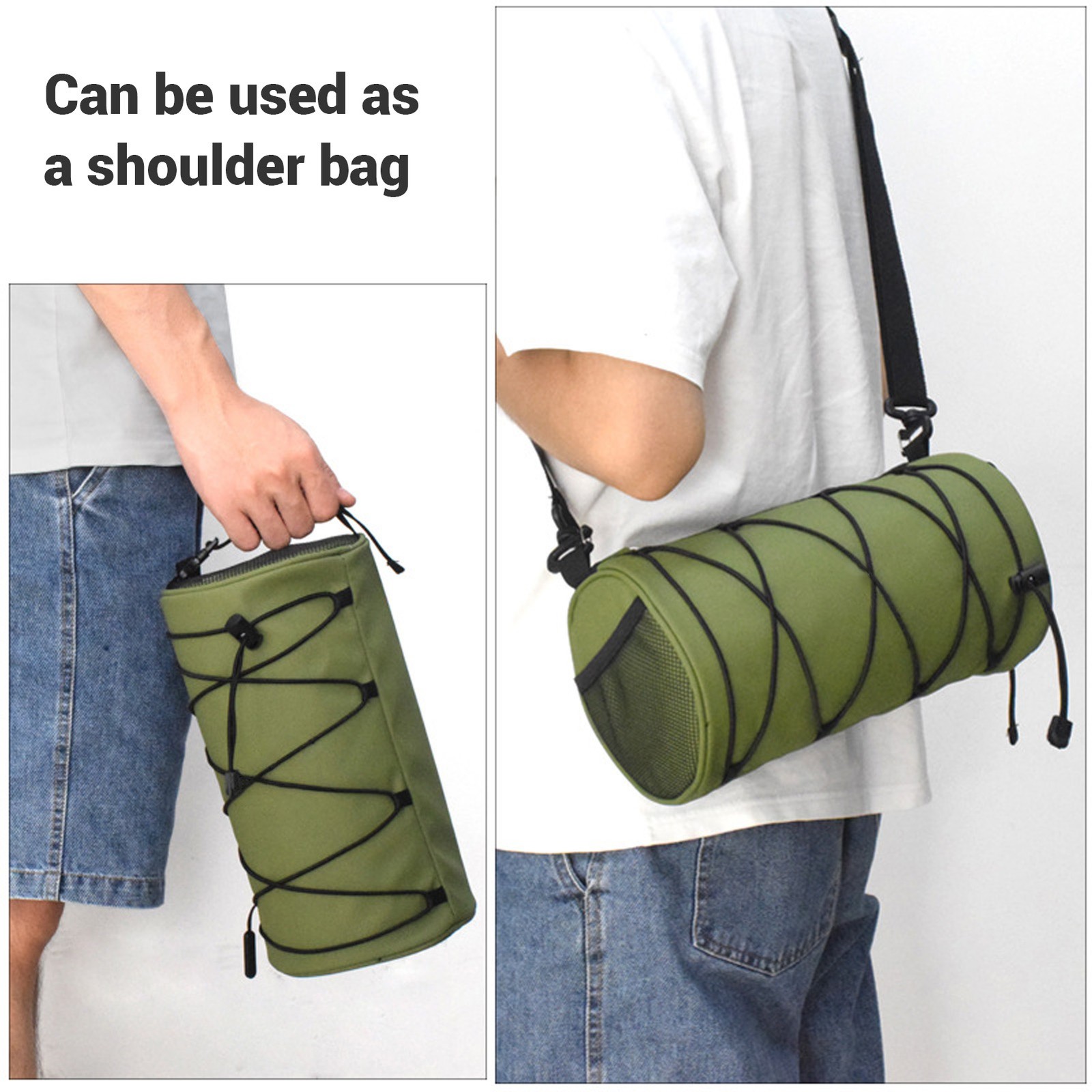 Bike Handlebar Bag Bike Frame Bag Wearproof With Shoulder Strap For Cycling
