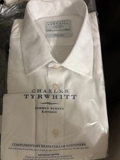 Charles tyrwhitt White 17 35 non iron French Cuff