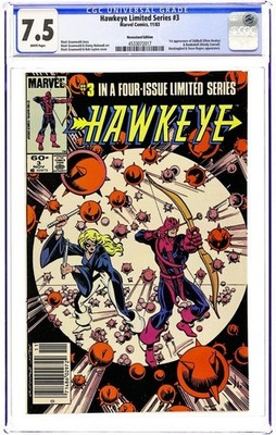 Hawkeye Limited Series #3 - 1983 - CGC 7.5 - Mark Gruenwald & Bob Layton