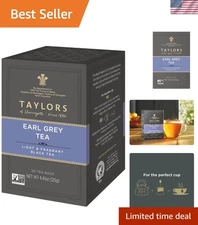 Earl Grey Tea - 50 Natural Bergamot Infused Teabags for Elegant Brewing