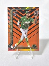 Denzel Clarke 2025 Topps Update #US14 Holiday Orange Black Foil (RC) Athletics