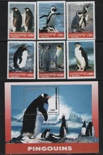 Cambodia Birds 2001 Penguins SS + Regular MNH - BIRDS26-59