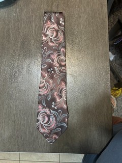 Verse 9 Classic Luxury Menswear Tie Brown/Pink/gray