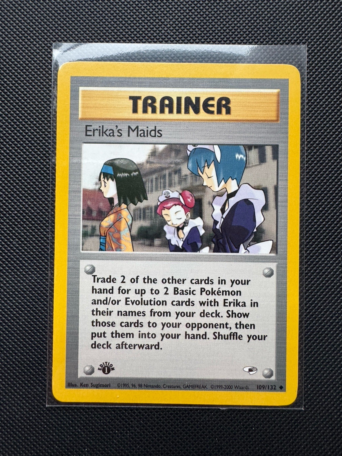 Pokemon Erika's Maids 109/132 - NM - 1st Edition Gym Heroes 2000 WotC