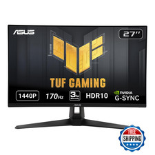ASUS TUF Gaming 27" 2K 170Hz 1ms IPS QHD HDR Monitor VG27AQ1A G-SYNC