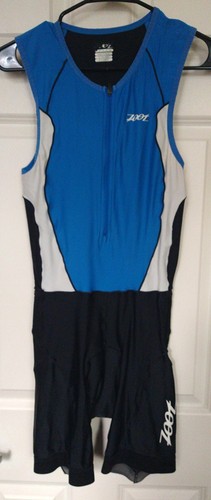 Zoot Women's One-Piece Tri-athon Suit White Blue Black MEDIUM