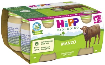 Omogeneizzato di Manzo HiPP Biologico 4 x80g