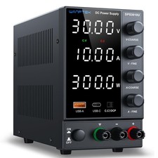 DC Power Supply Variable 0-30V 0-10A, Adjustable Switching Regulated Bench Po...