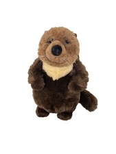 14" Dakin Oliver Otter Lou Rankin Dark Brown Plush Stuffed Animal Toy Gift
