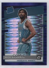 2020-21 Donruss Optic Rated Rookie Target Purple Pulsar Prizm Nick Richards 18zu
