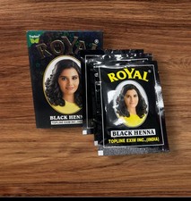 Royal Black Henna – Box of 6 Sachets (10g Each)