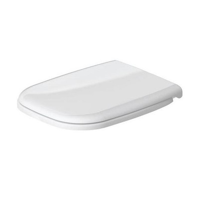 Duravit DU WC-Sitz D-Code ohne SoftClose Scharni ere edelstahl, weiß WC-Sitz