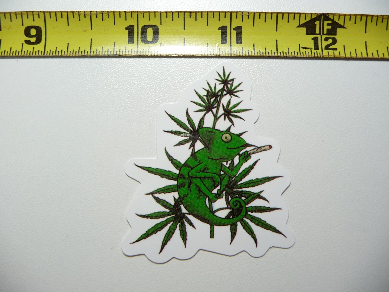 420 Happy Chameleon Weed Sticker for Cannabis Fans