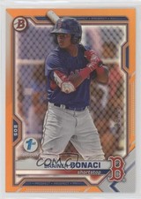 2021 Bowman Draft 1st Edition Orange Foil 8/25 Brainer Bonaci #BD-54 0w53
