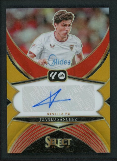 2024-25 JUANLU SANCHEZ 07/10 AUTO PANINI SELECT LA LIGA GOLD RED AUTOGRAMME