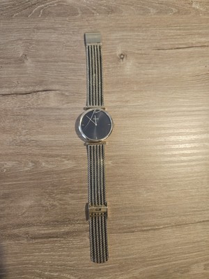 Cluse Armbanduhr Uhr gold schwarz Metall Leder Damen Frauen