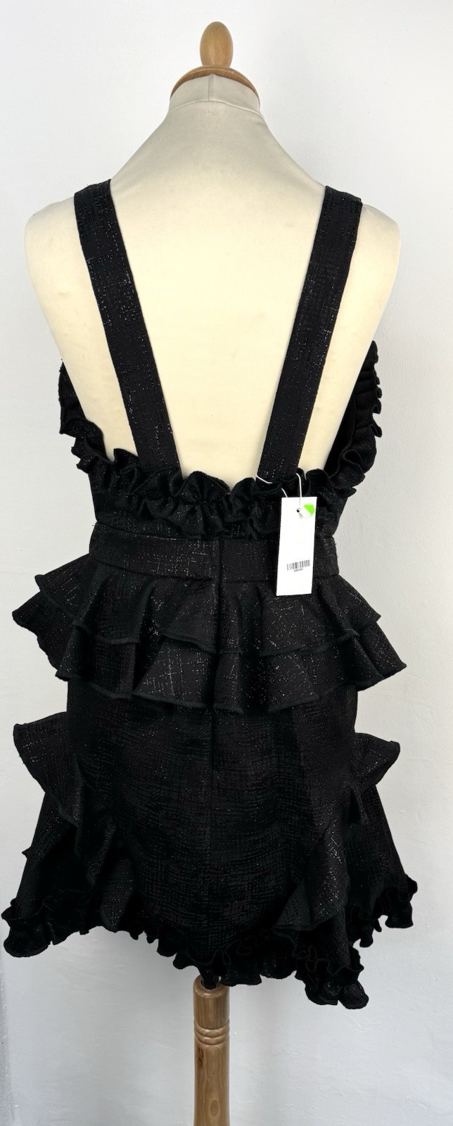 NATARGEORGIOU Ladies Ruffle Short Prom Evening Dress Cocktail Skater Size 44 New image 4