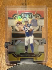 2023 Panini Select - Concourse Anthony Richardson #43 Red & Yellow Prizm Die-Cut