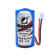 ER17335 3.6V 2100mAh Battery w/ 2.54 White Plug Non-Rechargeable Li-Battery NEW