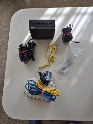 Lot of Scientific Atlantic boxes Plus netgear with wires power supplies etc.