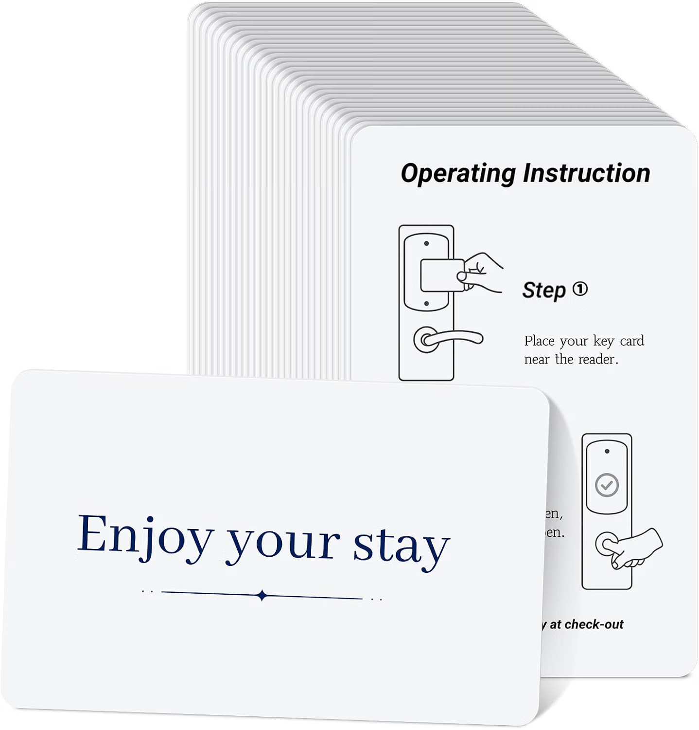 200 Pack 13.56MHz RFID Hotel Key Cards Blank PVC M1 Smart Cards Programmable