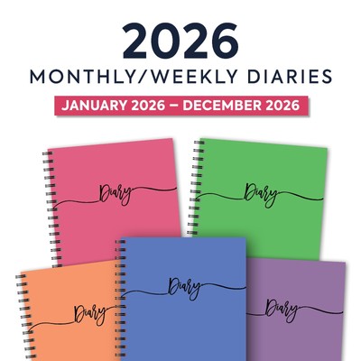 2026 A5 Week-to-View Spiral Diary – Full Year Organiser Planner (Made In UK)