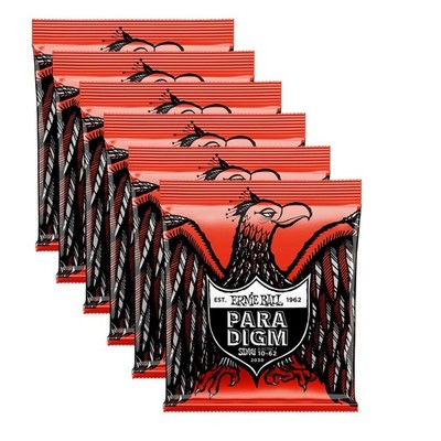 Set Of (6) Ernie Ball Paradigm 7-String Electric Guitar Strings 10-62
