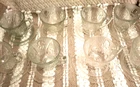 8 Sets Iris And herringbone Depression Glass Clear Cup/Saucers 16 Pieces