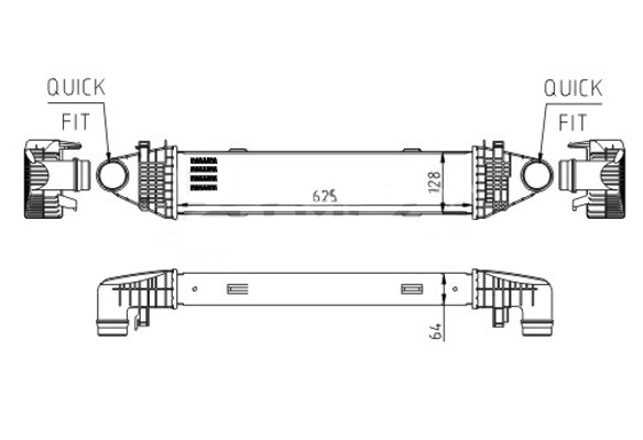Hart 618 597 LadeluftküHler FüR MERCEDES-BENZ-image