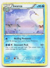 Swanna 36/108 Rare Dark Explorers Pokemon DMG