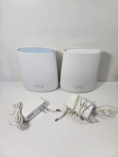 NETGEAR Orbi RBR20 Router with RBS20 Satellite Wifi (White) Bundle