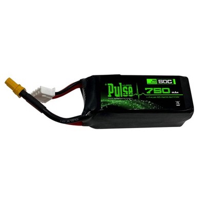 Pulse 750mAh 50C 11.1V 3S LiPo Battery - XT30 Connector
