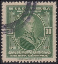 Venezuela A- 212 1946 Générale Rafael Urdaneta Usagés