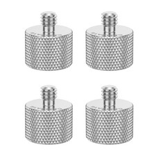 4Pcs Microphone Stand Mic Holder Screw Adapter 5/8"-27 Female to 1/4"-20 Male