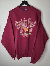 Vintage 1996 Virginia Tech Orange Bowl NCAA College Crewneck Size XL