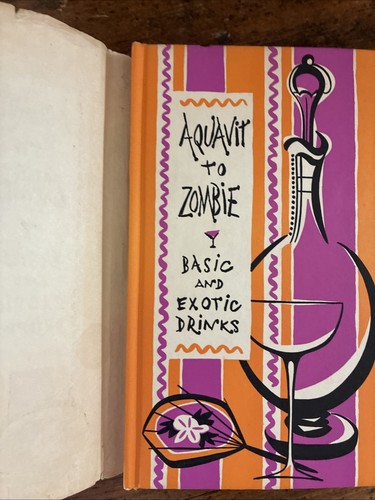 Rare 1957 MCM Aquavit To Zombie Basic And Exotic Drinks Coctail Recipe HBDJ - Bild 3 von 7