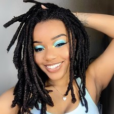Loc Extensions Human Hair 8inch 30 Strands Dreadlock Extension 100 FUll Handmad