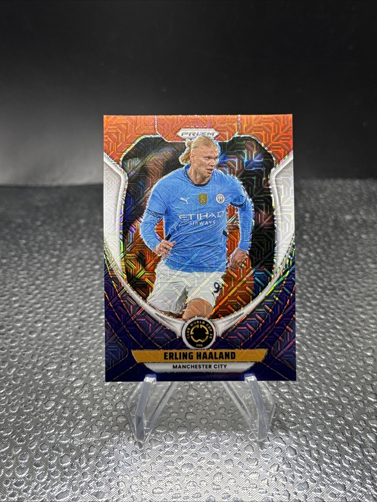 2025 Panini Prizm FIFA Club World Cup ERLING HAALAND Red White Blue Mojo SP