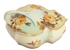 Vintage Limoges Floral Trinket Dish