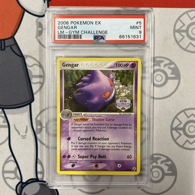 PSA 9 Gengar Gym Challenge #5 2006 Pokemon Ex Legend Maker