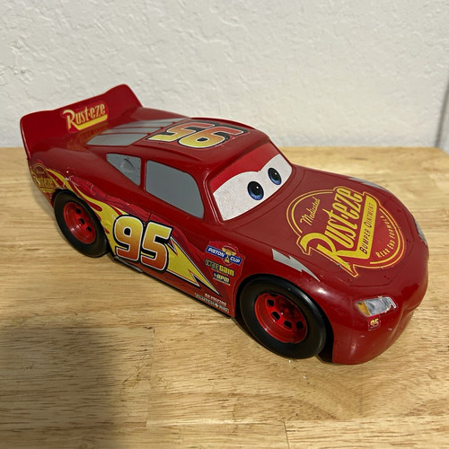 Disney Pixar Cars Lightning McQueen Rust-eze #95 Plastic Toy Car Red ...