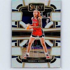 2024 Panini Select WNBA Shakira Austin #17 Prizms Silver Washington Mystics