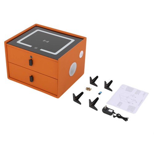 Bluetooth Lautsprecher Smart Nachttisch mit 3 Farben Licht, USB & Wireless Charging - Bild 12 von 12