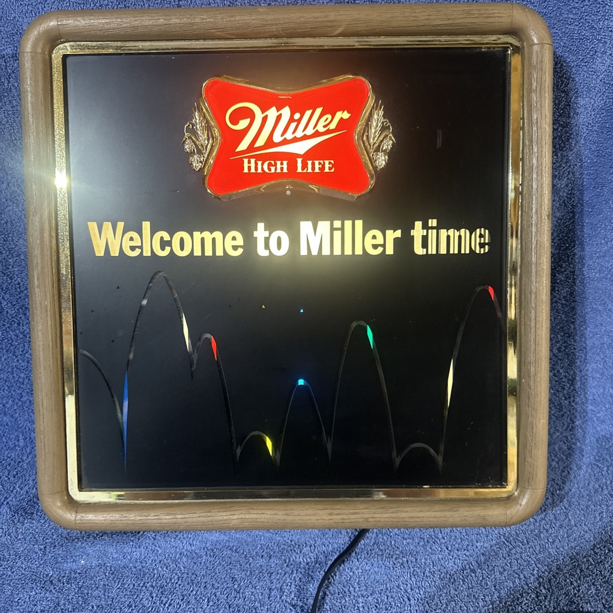 VINTAGE 1980'S MILLER HIGH LIFE BEER BOUNCING BALL LIGHT UP MOTION