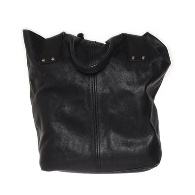 H&M Premium Quality, Handtasche, Damen, Leder, Schwarz, 30, 20, 42 cm #WFh